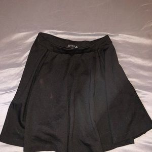 black cotton on circle skirt